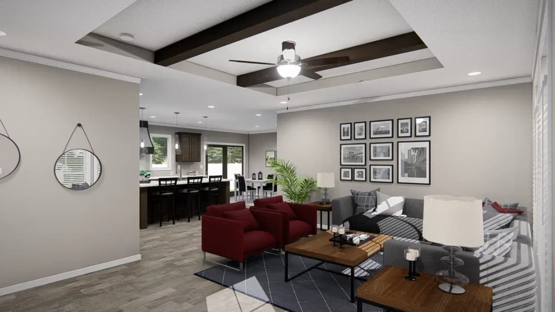 The riviera interior home features