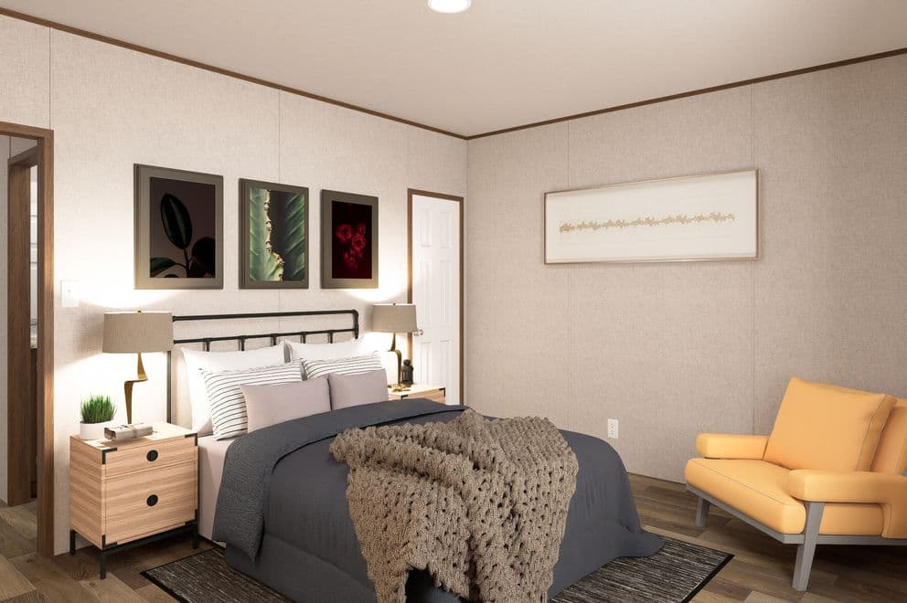 Magnolia bedroom home features