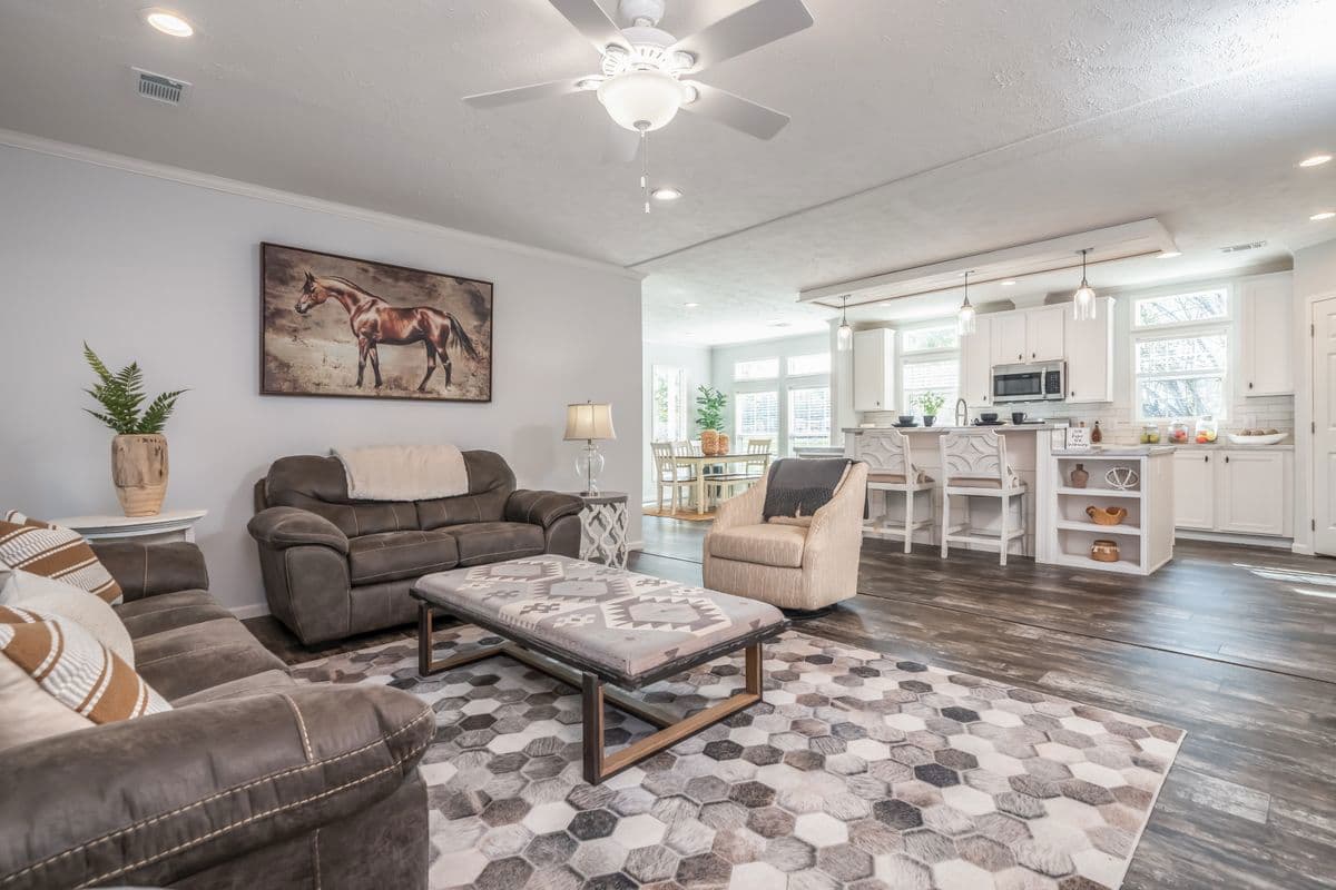 The hewitt interior home features