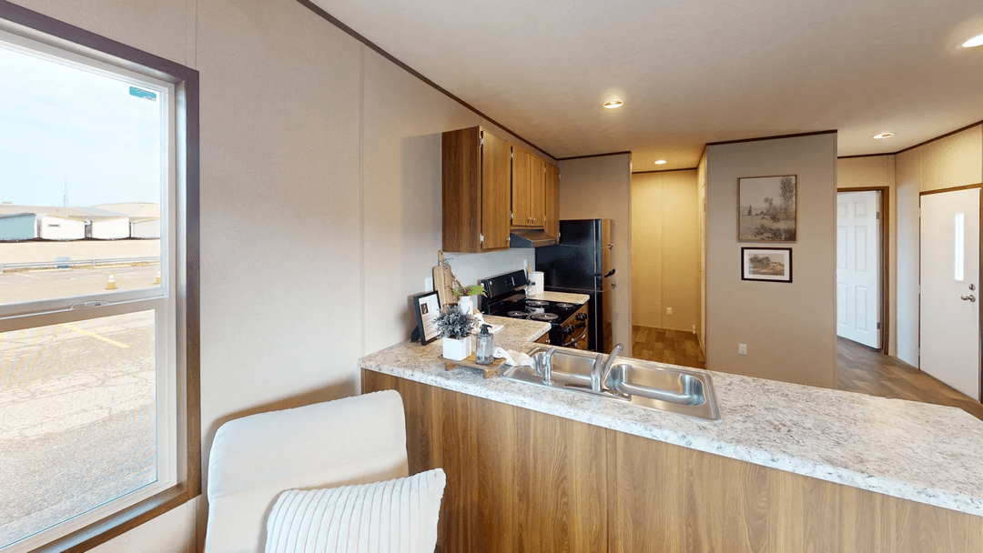 Hickory kitchen and interior home features