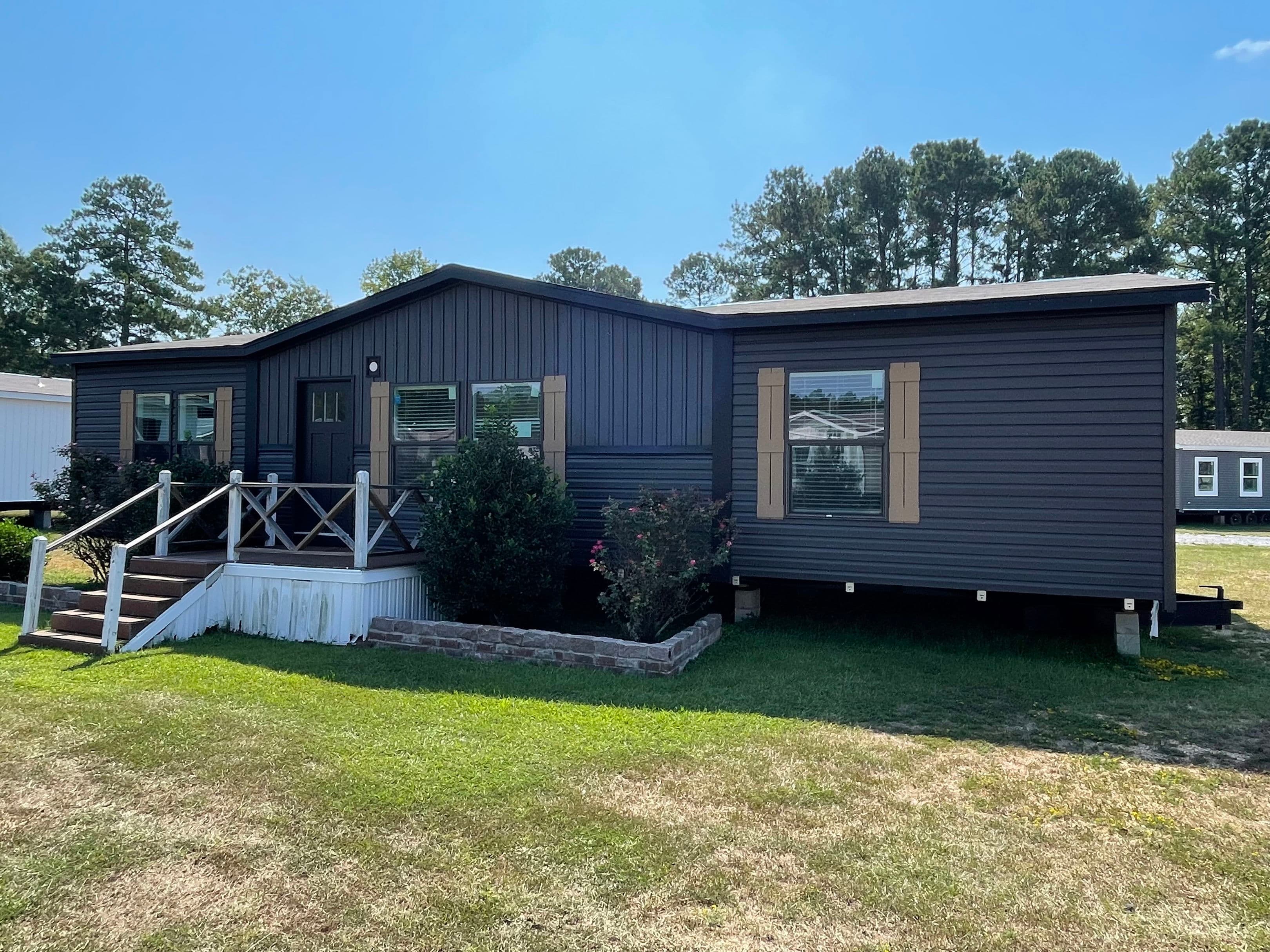 The park place elevation and exterior home features