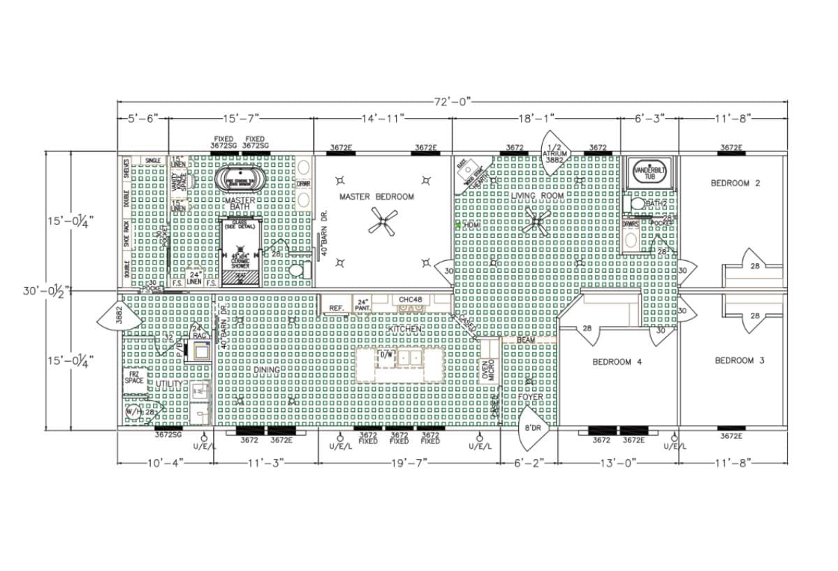Shoreline  floor plan home features