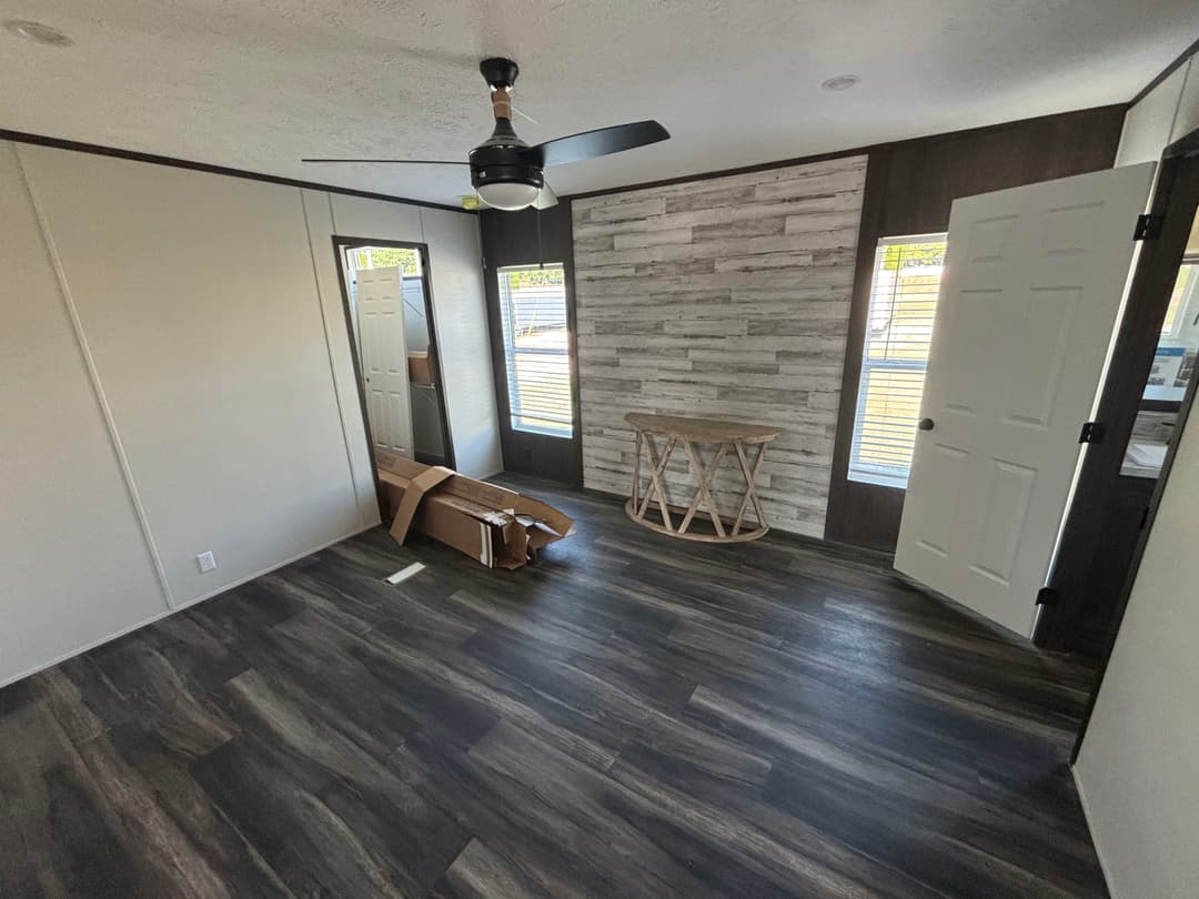 Southern farmhouse bedroom home features