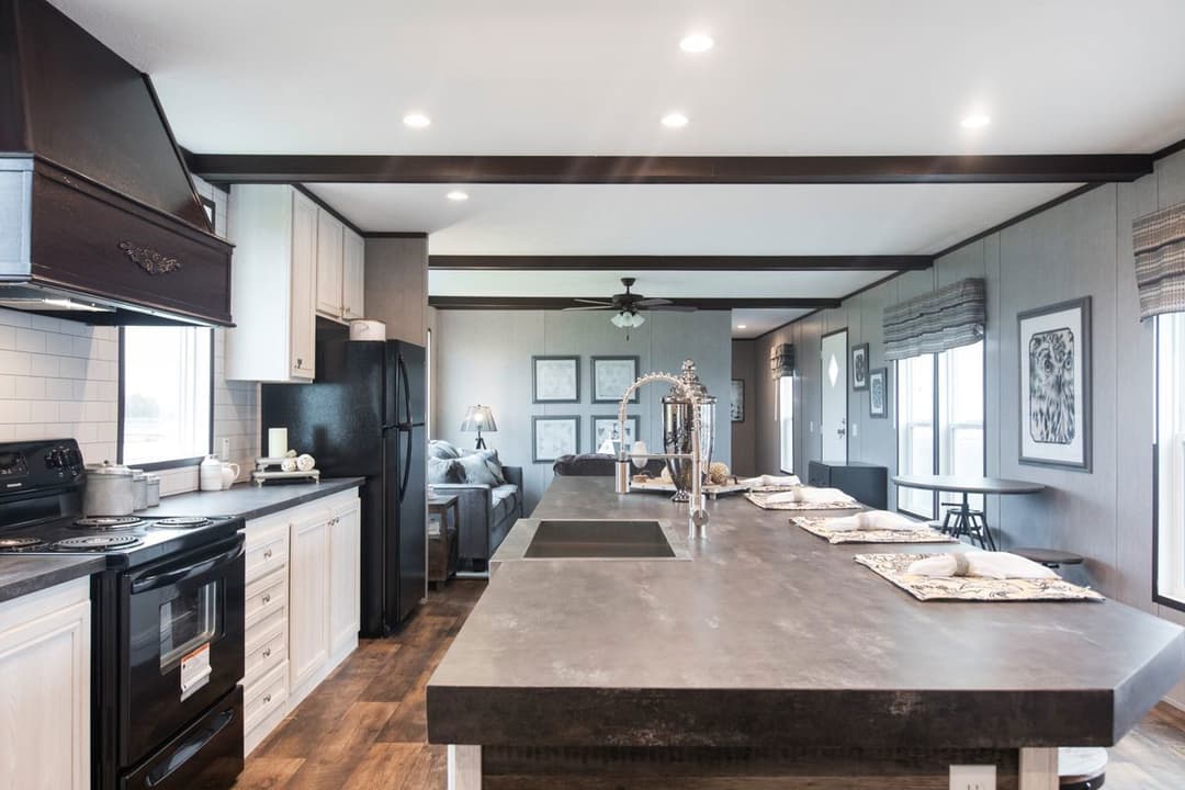 The seaside 1200 kitchen home features