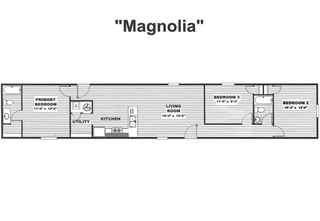 Magnolia floor plan home features