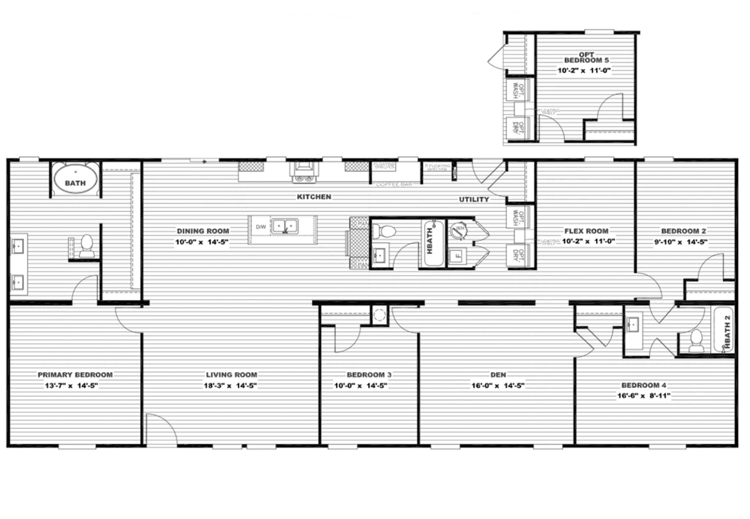 Summit floor plan home features