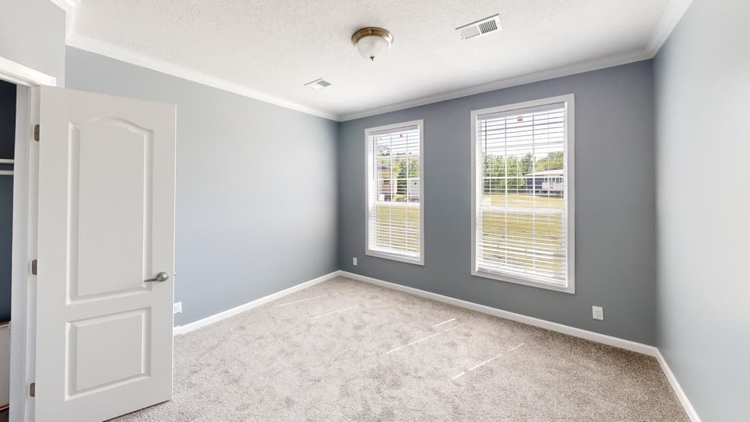 The riverview bedroom home features