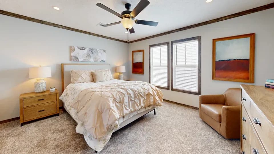 The jackson bedroom home features