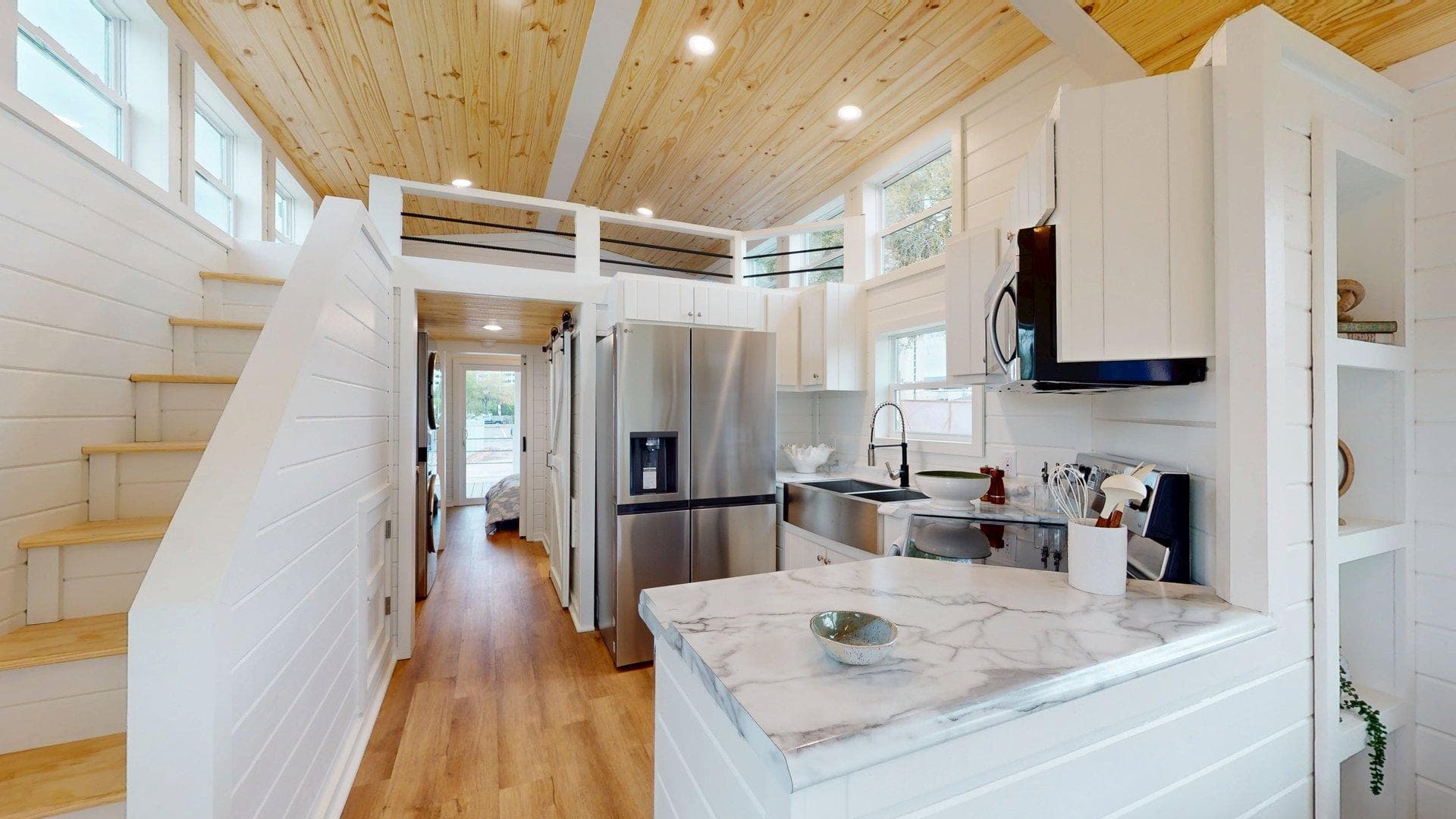 The blue wing kitchen home features