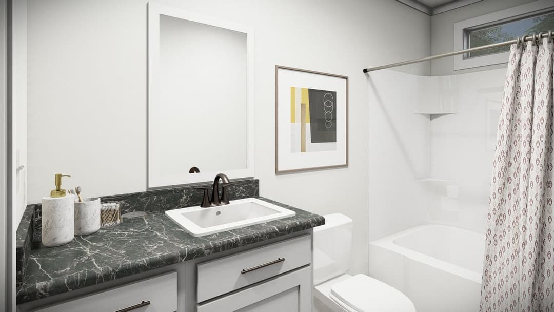 The parker bathroom home features