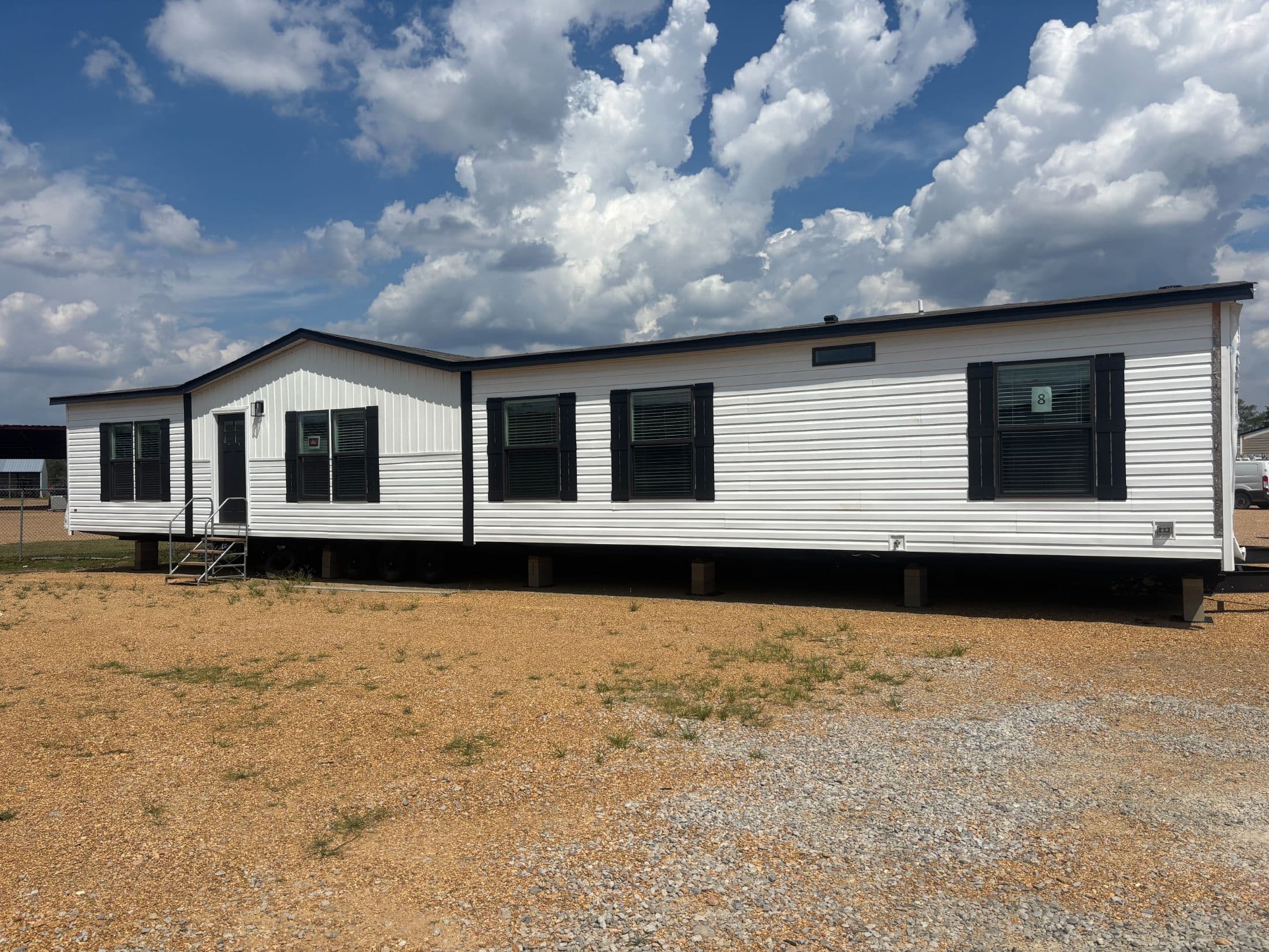 The bayside elevation and exterior home features