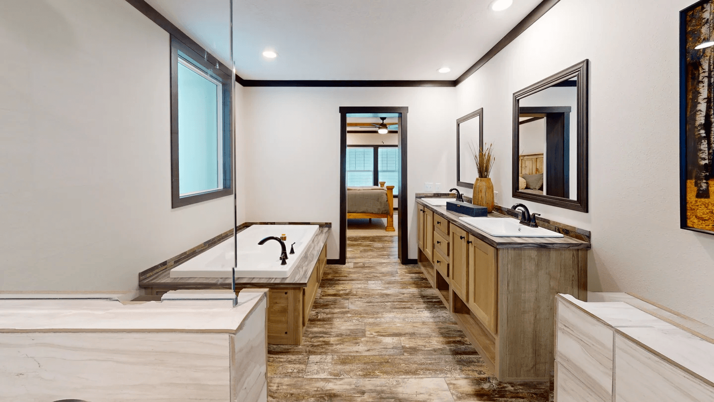 Boujee lux bathroom home features