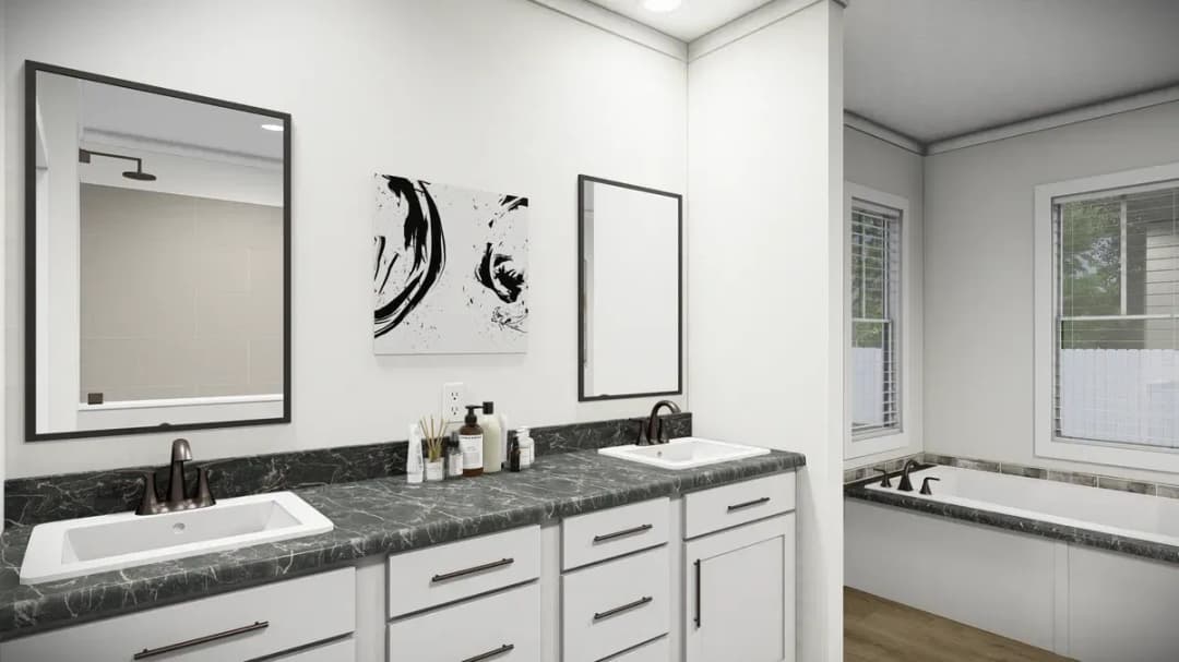 The parker bathroom home features