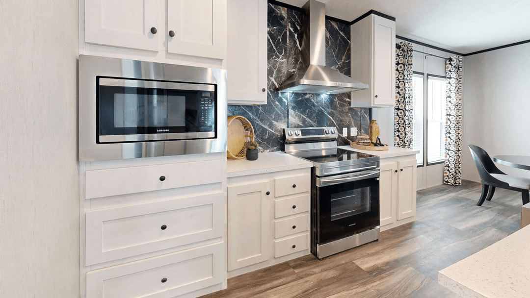Dark nova kitchen home features