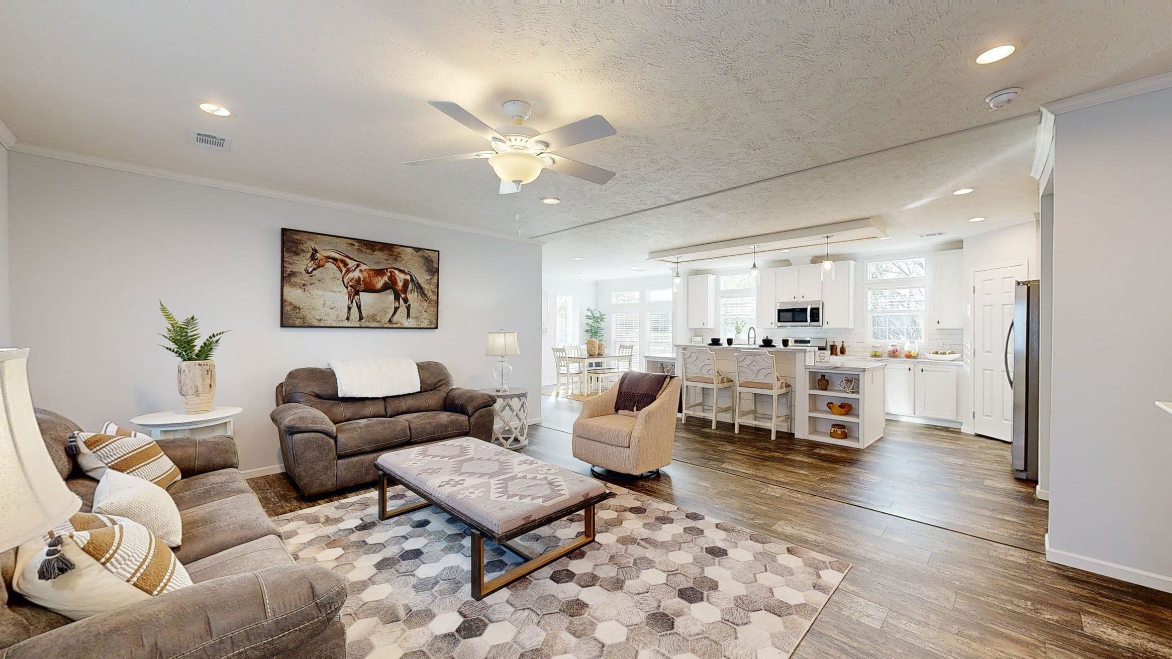 The hewitt interior home features