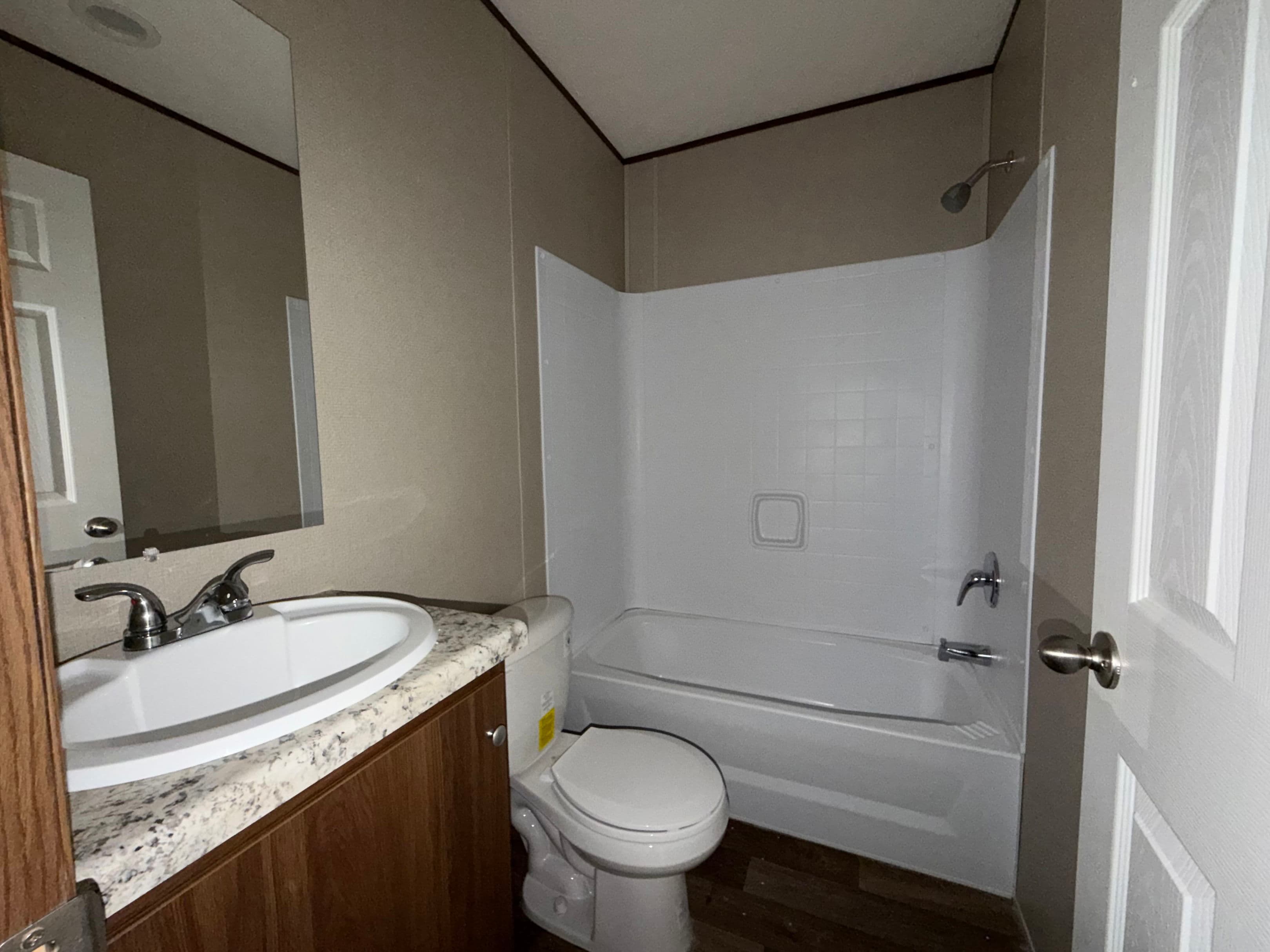 Hickory bathroom home features