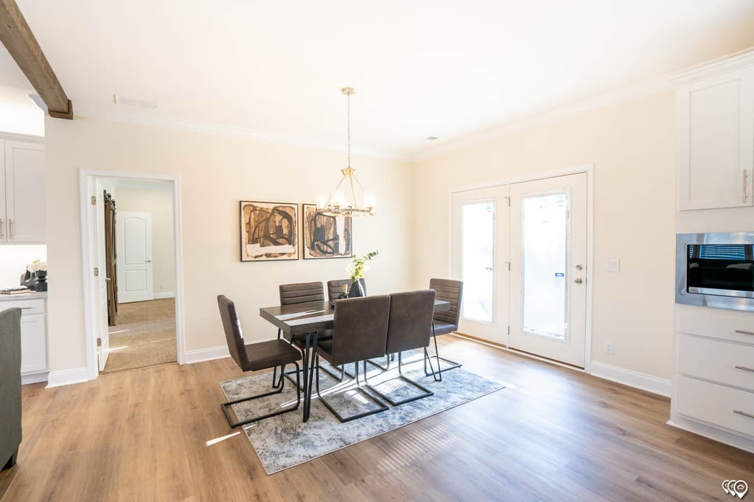 The riverview interior home features